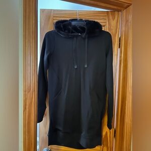 Athleta Fur Hood Dress